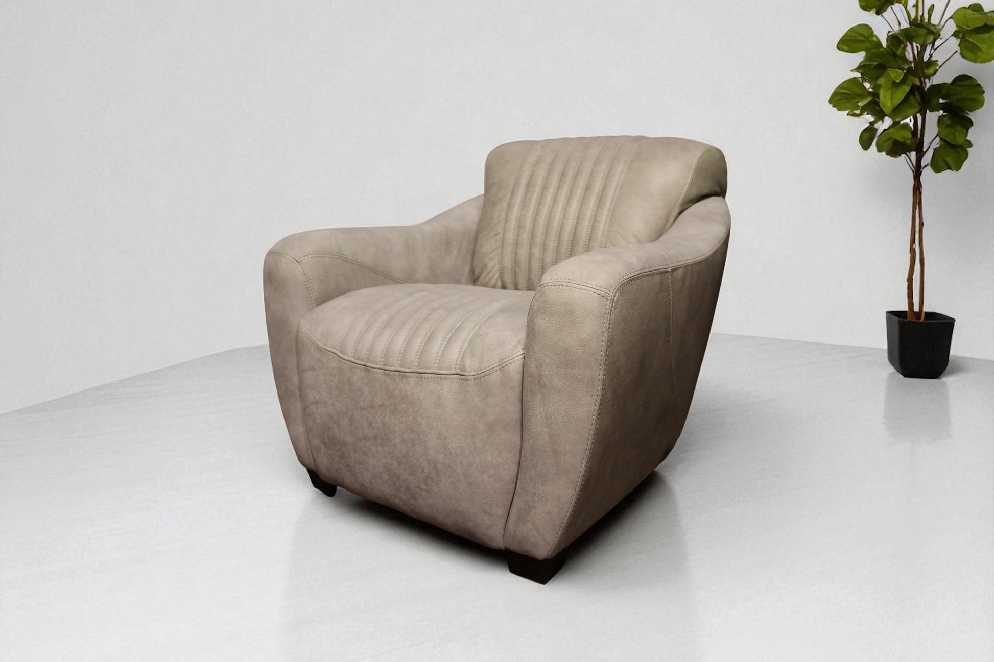 HLHF J365 Cigar Leather Club Chair Accent Chairs, Living Furniture Store Burlington Ontario Near Me 