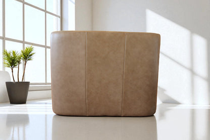 HLHF York Sand Leather Swivel Accent Chair Accent Chairs Furniture Store Burlington Ontario Near Me 