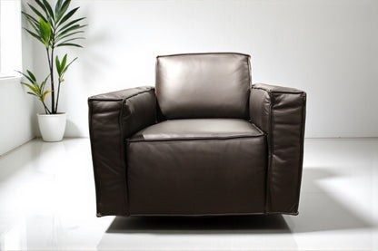 HLHF W1372 Leather Swivel Chair - 3 Colours Accent Chairs, Living Furniture Store Burlington Ontario Near Me 
