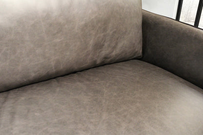 HLHF 5607 Club Leather Sofa - Charcoal Living Furniture Store Burlington Ontario Near Me 