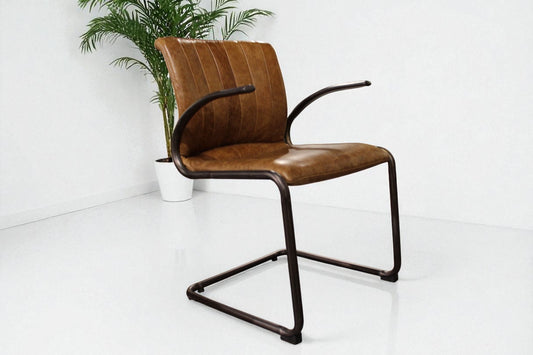 HLHF Ella Leather Arm Chair Accent Chairs, Dining Furniture Store Burlington Ontario Near Me 