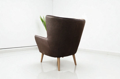 HLHF A996 Orb Leather Accent Chair - 3 Colours Accent Chairs, Living Furniture Store Burlington Ontario Near Me 