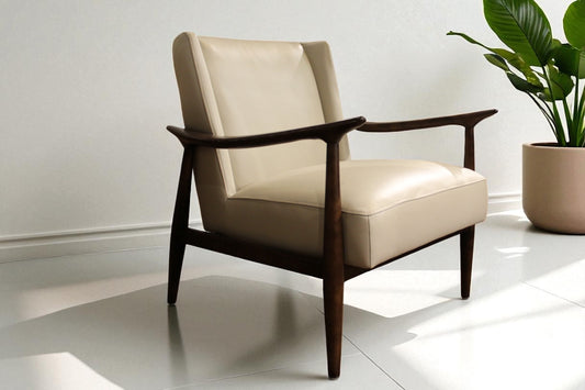 HLHF Eggshell Leather Accent Chair Accent Chairs Furniture Store Burlington Ontario Near Me 