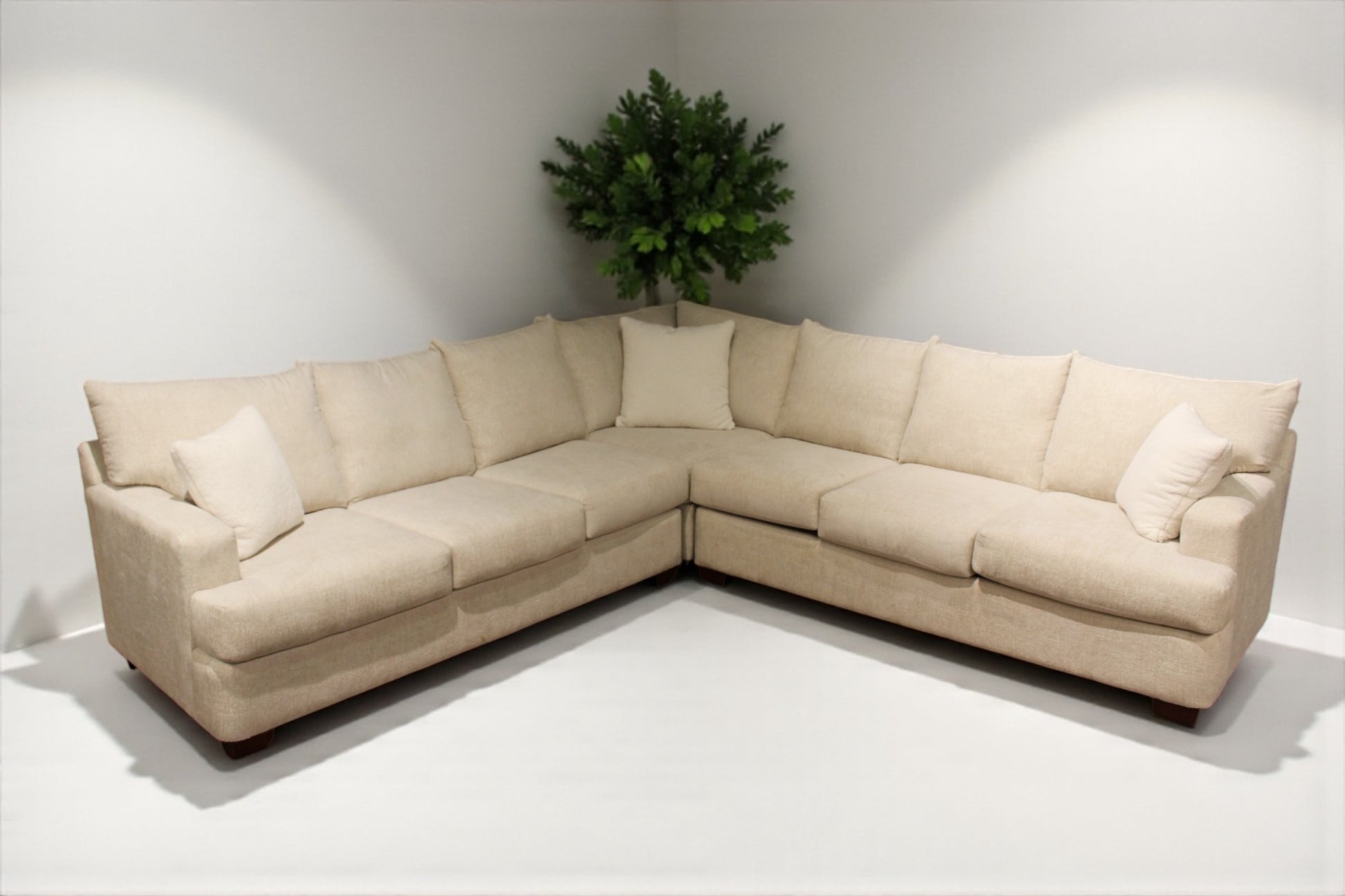 HLHF Kinston Fabric Sectional - Artesia Opal Living Furniture Store Burlington Ontario Near Me 