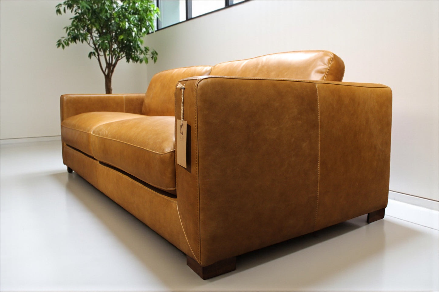 HLHF Saddle Tan Leather Sofa Living, New Arrivals Furniture Store Burlington Ontario Near Me 
