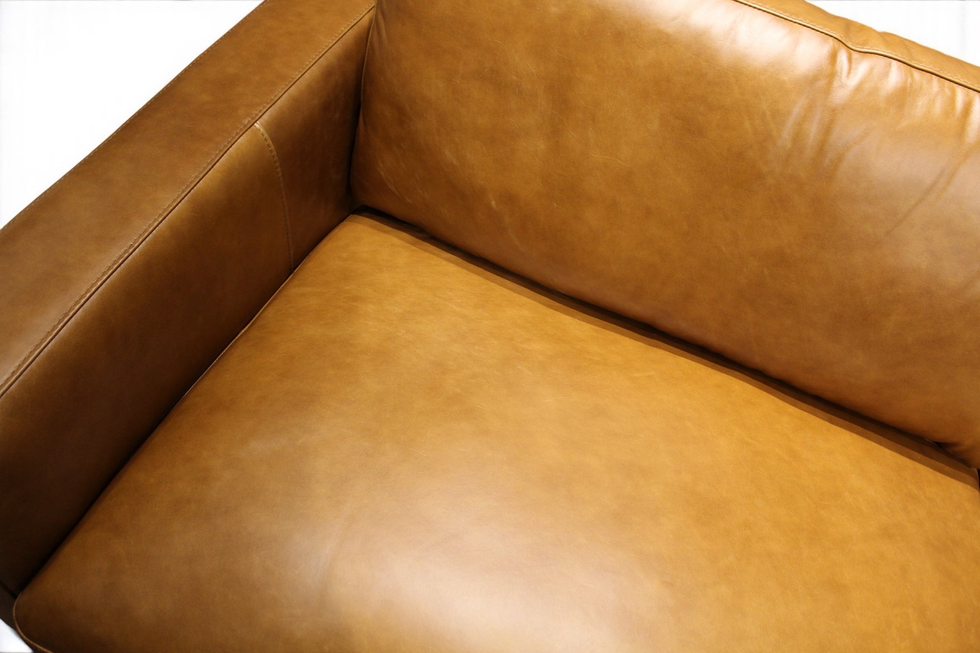 HLHF Saddle Tan Leather Sofa Living, New Arrivals Furniture Store Burlington Ontario Near Me 