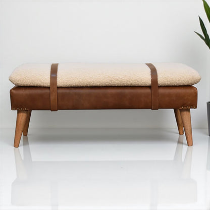 HLHF Nathan Leather Bench x Grey Home Grey Home, Home, New Arrivals, Occasional Furniture Store Burlington Ontario Near Me 