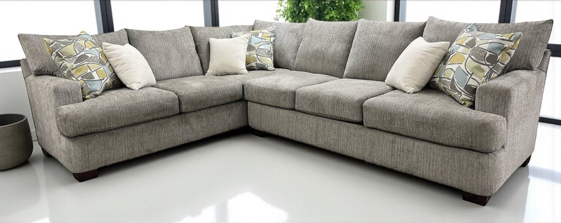 HLHF Kinston Fabric Sectional - Artesia Opal Living Furniture Store Burlington Ontario Near Me 