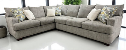 HLHF Kinston Fabric Sectional - Artesia Opal Living Furniture Store Burlington Ontario Near Me 