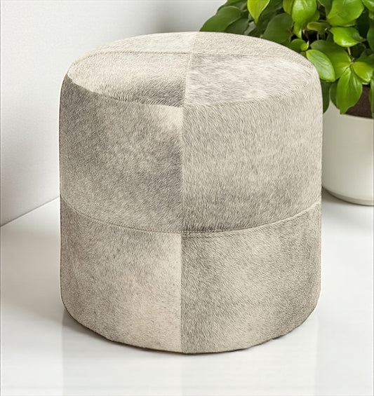 HLHF Natural Cowhide Ottoman Accessories, Living Furniture Store Burlington Ontario Near Me 