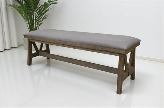 HLHF Loft Brown Decorative Bench Occasional Furniture Store Burlington Ontario Near Me 