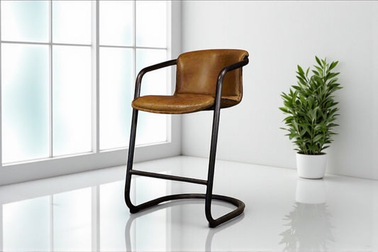 HLHF Aberdeen Stool - Whiskey Leather Stools & Bars Furniture Store Burlington Ontario Near Me