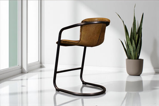 HLHF Aberdeen Stool - Whiskey Leather Stools & Bars Furniture Store Burlington Ontario Near Me