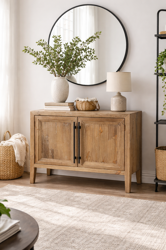 HLHF Colony 2 Door Console - Distressed Black Occasional, Sideboards & Buffets Furniture Store Burlington Ontario Near Me 