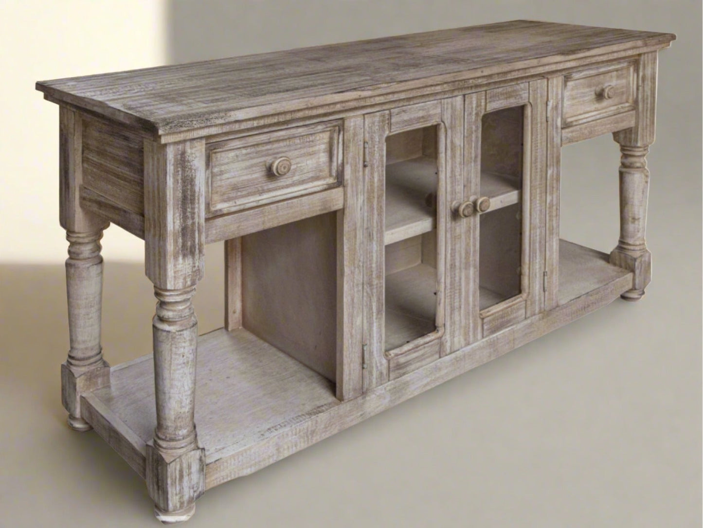 HLHF Aruba Driftwood Sofa Table - Floor Model Living, Occasional Furniture Store Burlington Ontario Near Me 