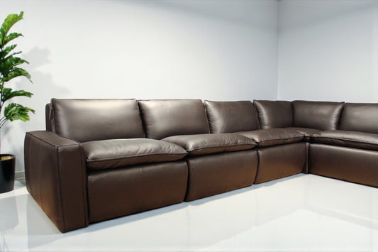 HLHF Oslo Mountain Leather Sectional Living Furniture Store Burlington Ontario Near Me 