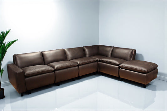 HLHF Oslo Mountain Leather Sectional Living Furniture Store Burlington Ontario Near Me 