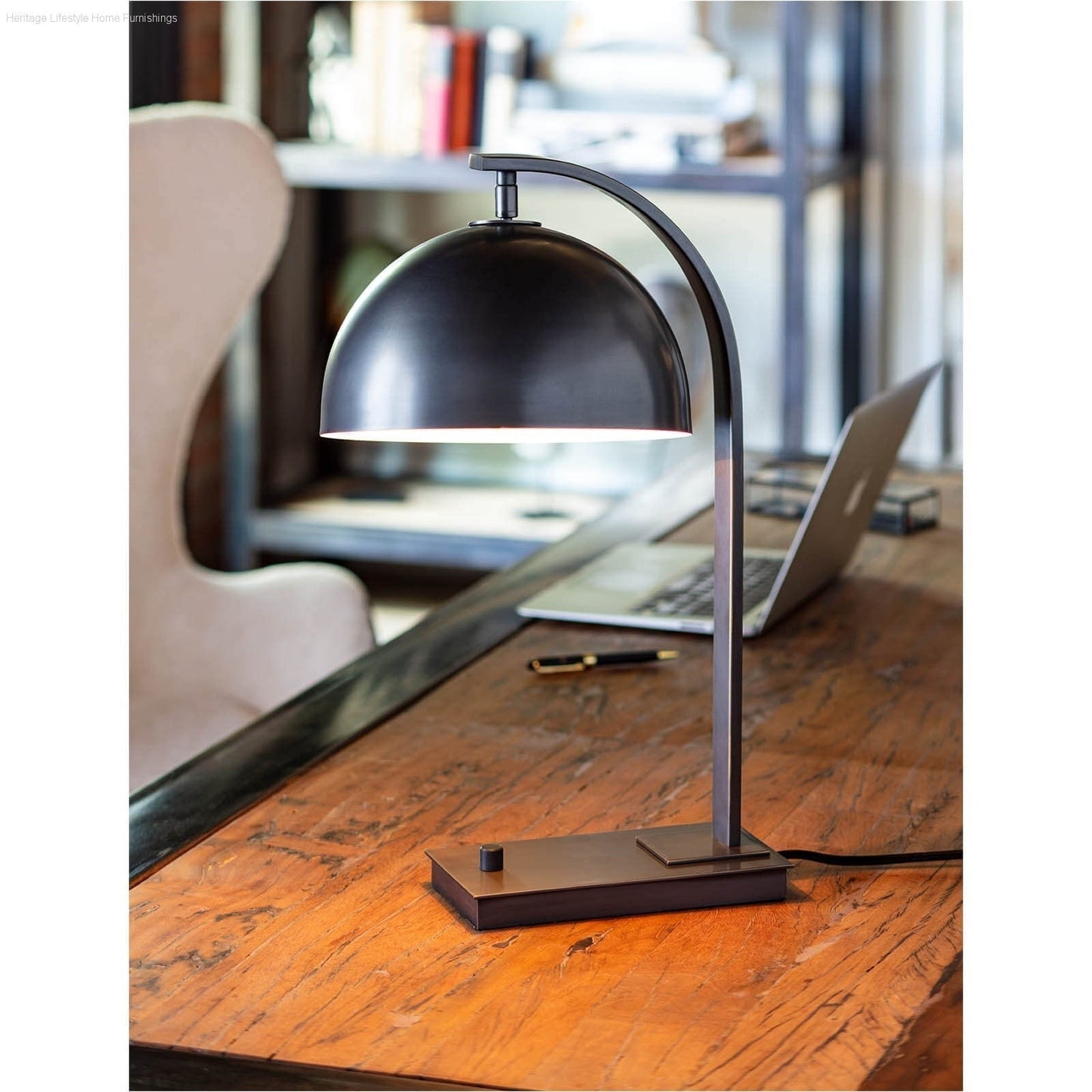 HLHF Otto Desk Lamp - Black and Gold Lighting, Office Furniture Store Burlington Ontario Near Me 