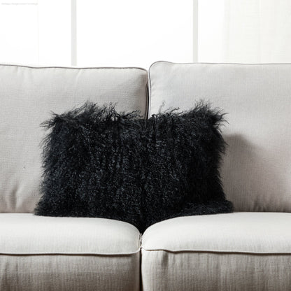 HLHF Mongolian Lamb Fur Pillow Pillows & Throws Furniture Store Burlington Ontario Near Me 