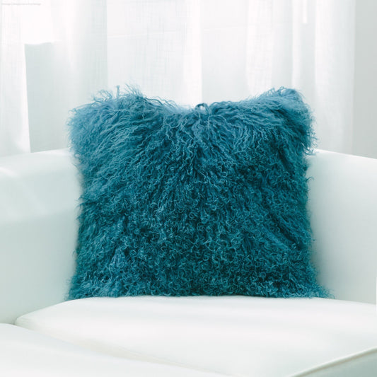 HLHF Mongolian Lamb Fur Pillow Pillows & Throws Furniture Store Burlington Ontario Near Me 