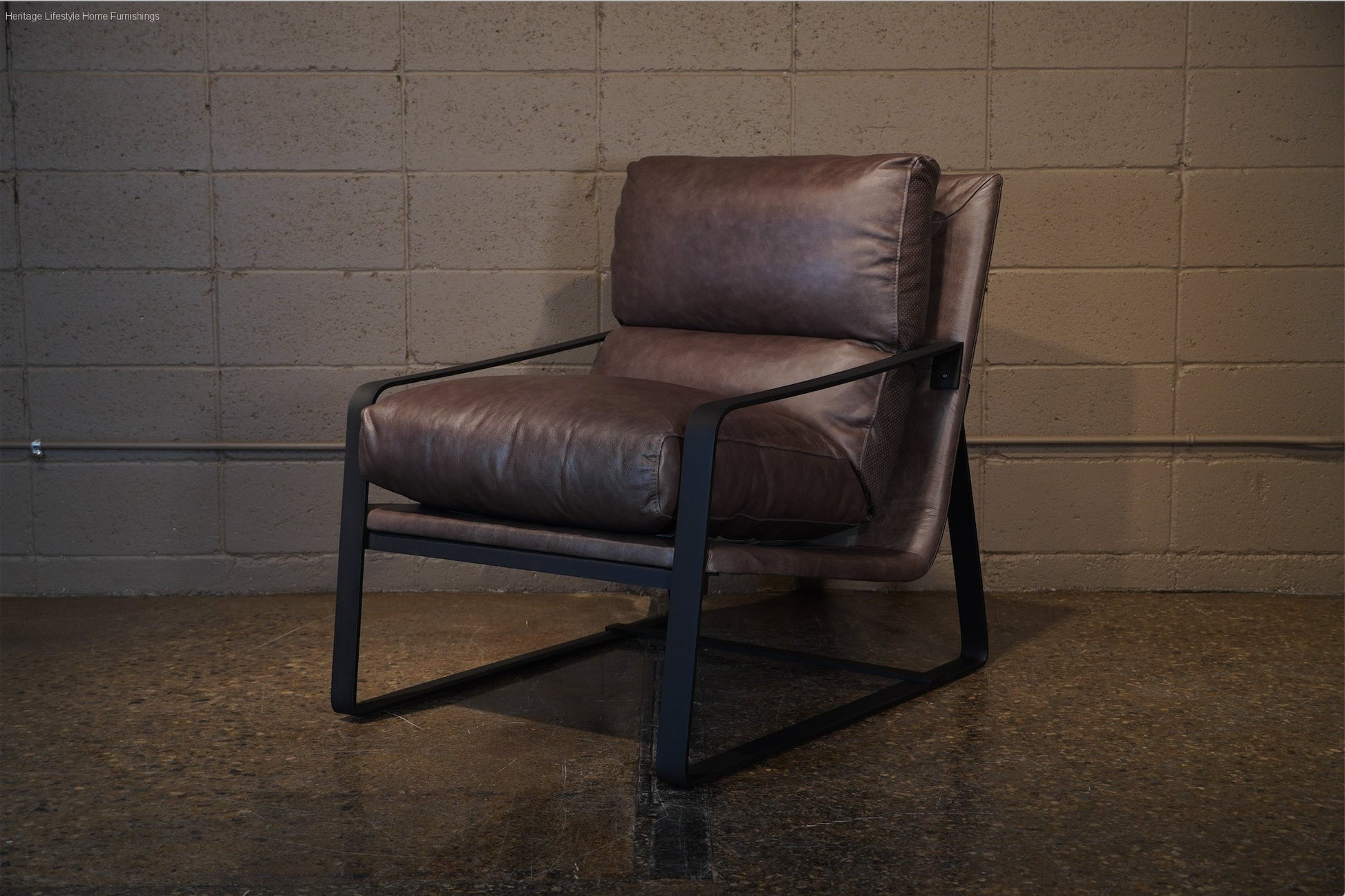 HLHF A1102-1(2A) Leather Accent Chair Accent Chairs, Living Furniture Store Burlington Ontario Near Me 