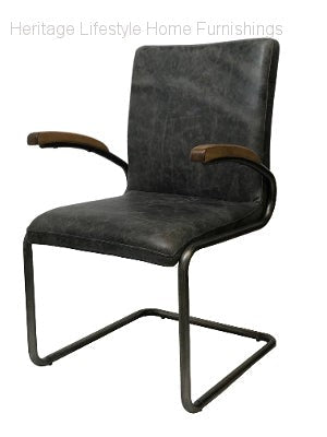HLHF Charlotte Leather Arm Chair Accent Chairs, Dining Furniture Store Burlington Ontario Near Me 
