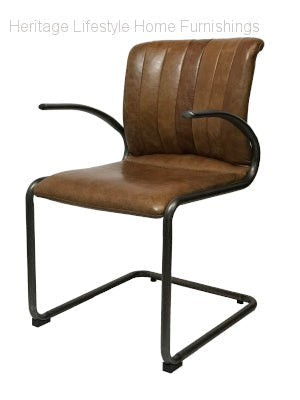 HLHF Ella Leather Arm Chair Accent Chairs, Dining Furniture Store Burlington Ontario Near Me 