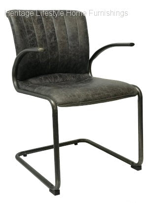 HLHF Ella Leather Arm Chair Accent Chairs, Dining Furniture Store Burlington Ontario Near Me 