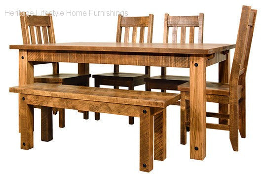 Dining Table - Adirondack Dining Table + Bench