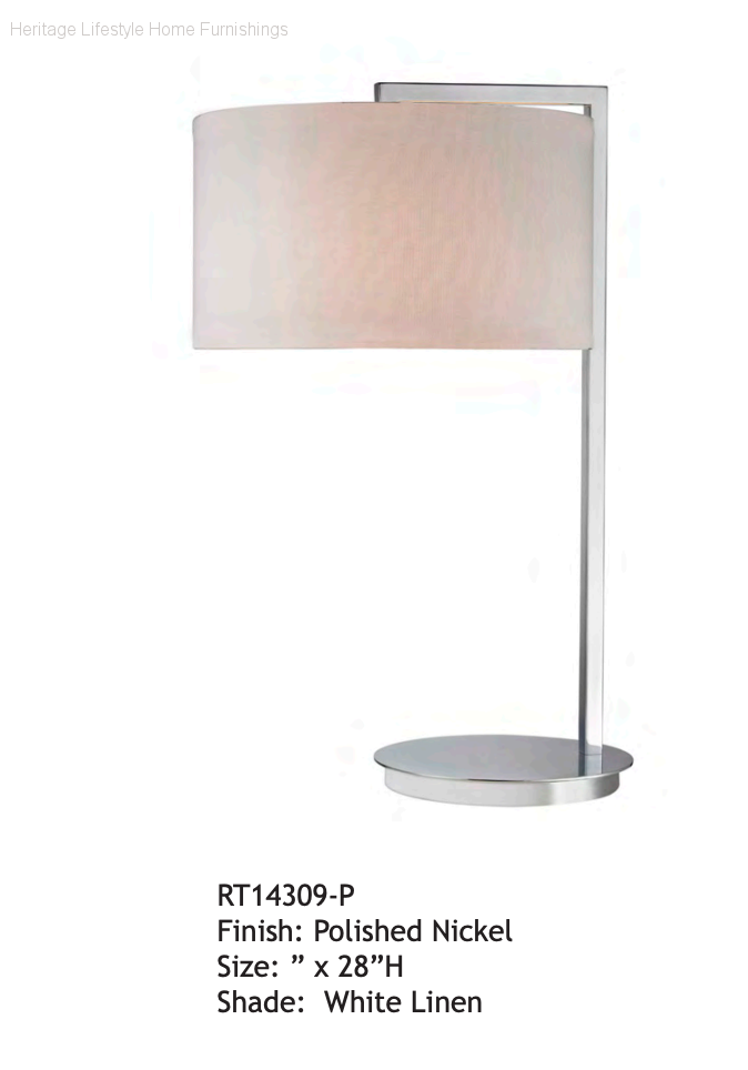 HLHF RT-14309 Table Lamp Lighting Furniture Store Burlington Ontario Near Me 