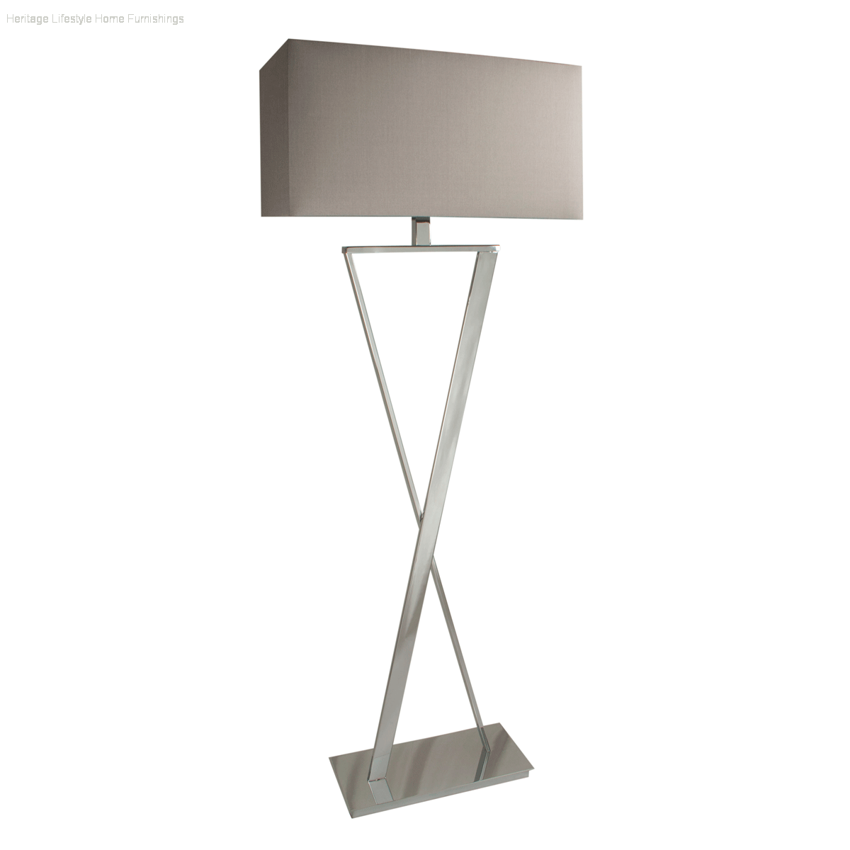 HLHF Chrome X Floor Lamp (RF-14169N) Lighting Furniture Store Burlington Ontario Near Me 