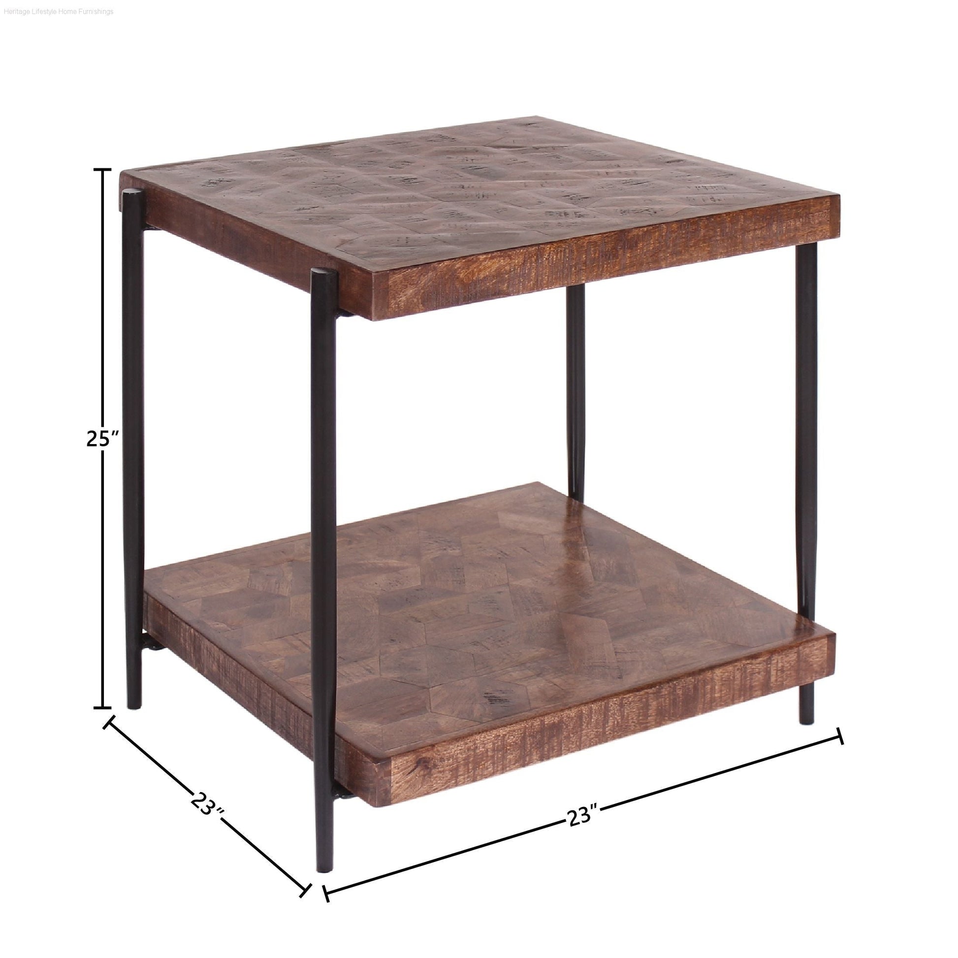 Occasional Tables - CL02521 Hex Inlay End Table
