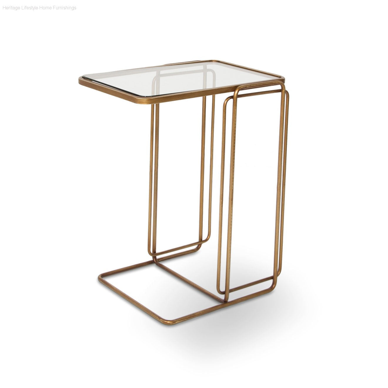 HLHF Deco Side Table - Gold Living, Occasional Furniture Store Burlington Ontario Near Me 
