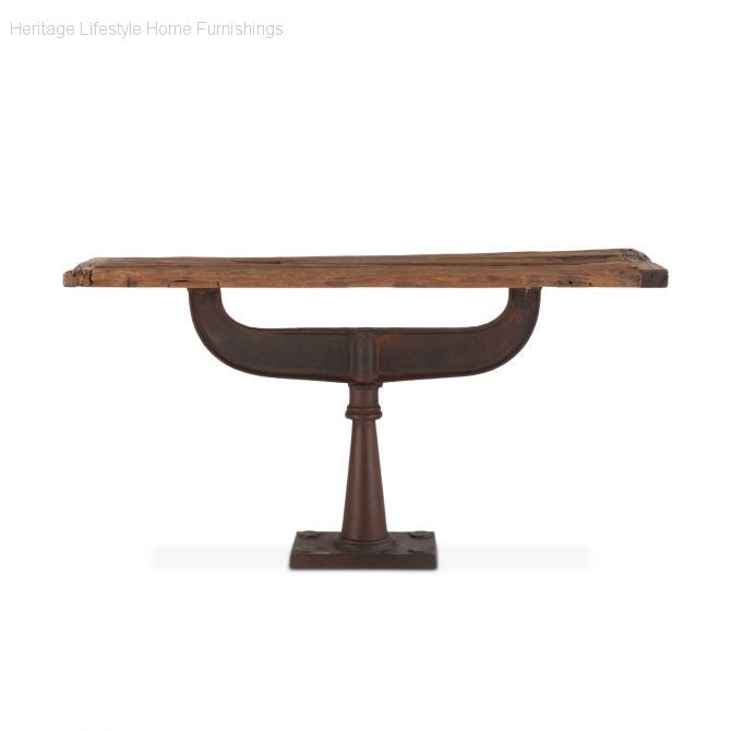 Occasional Tables - Industrial Loft Reclaimed Teak Console
