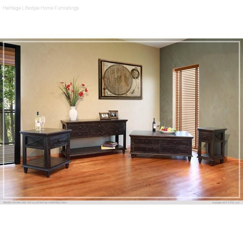 Occasional Tables - Vintage Black Occasional Collection