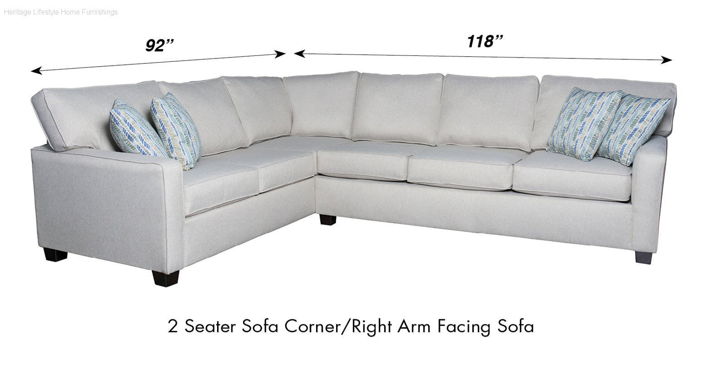 HLHF Tanner Fabric Sectional Living Furniture Store Burlington Ontario Near Me 