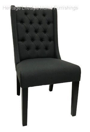 Side Chair - Lara Tufted Fabric Side Chair