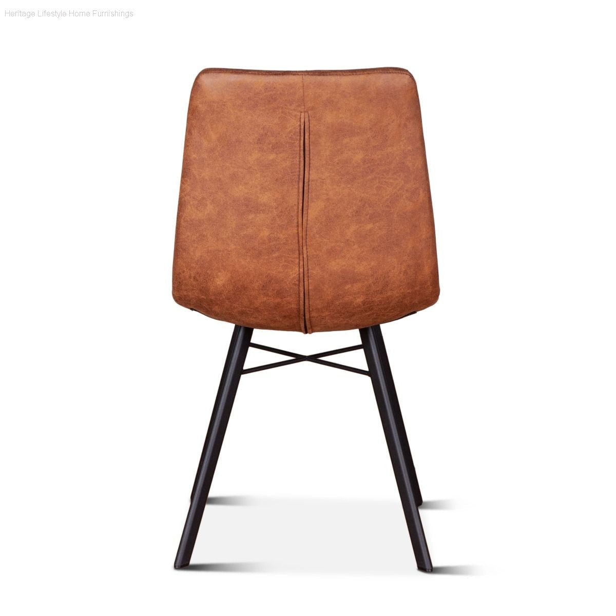 Side Chair - Sam Dining Chair - Trapper Brown Coated Fabric