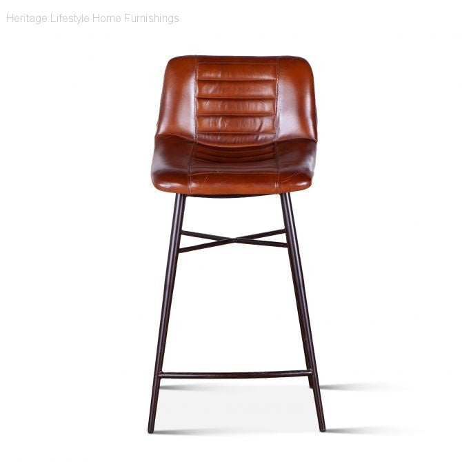 Stool - Wellington Leather Stool