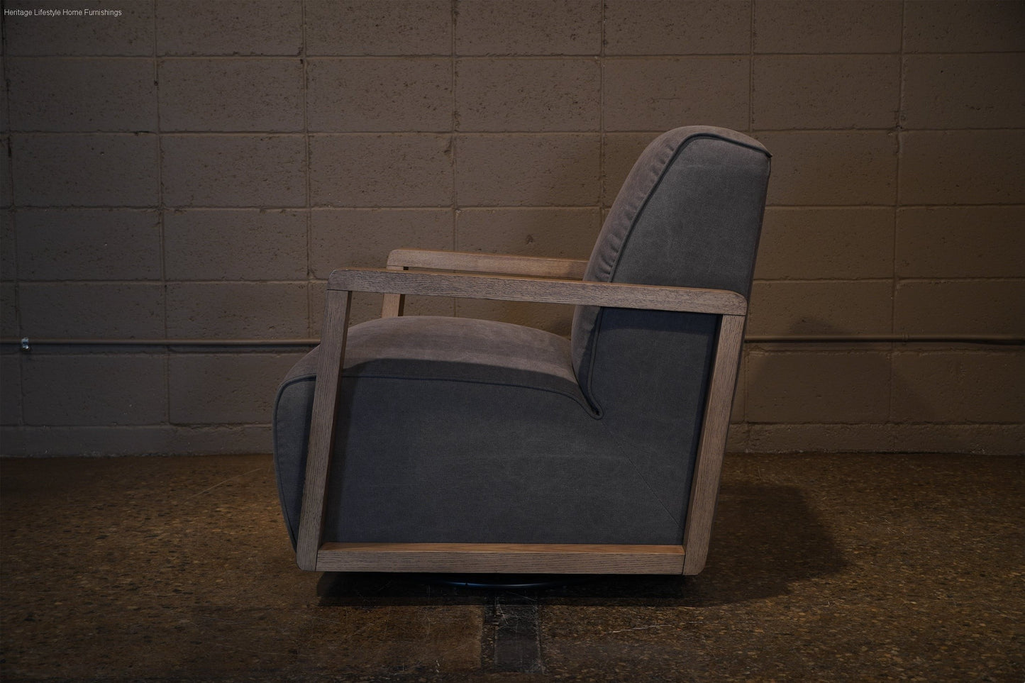 A997-1(2A) Swivel Chair - Canvas Grey Furniture Stores Burlington Ontario Near Me HLHF