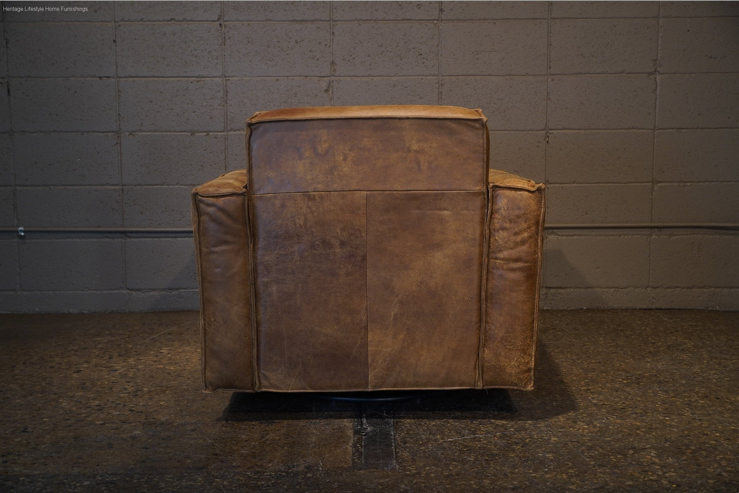 Bonanza Saddle Leather Swivel Chair Furniture Stores Burlington Ontario Near Me HLHF